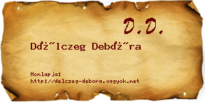 Délczeg Debóra névjegykártya
